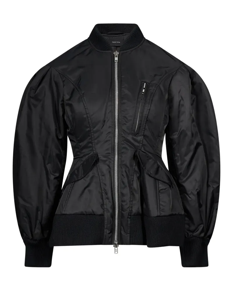 Simone Rocha Bomberjacke mit Puffärmeln - Schwarz Schwarz