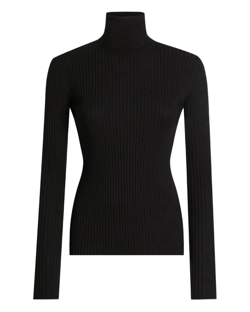 Dolce & Gabbana Gerippter Pullover - Schwarz Schwarz