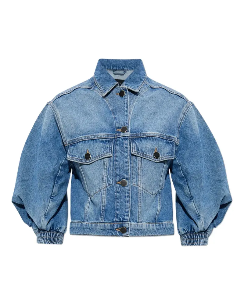 AllSaints Luca Jacke mit Ballonärmeln - Blau Blau