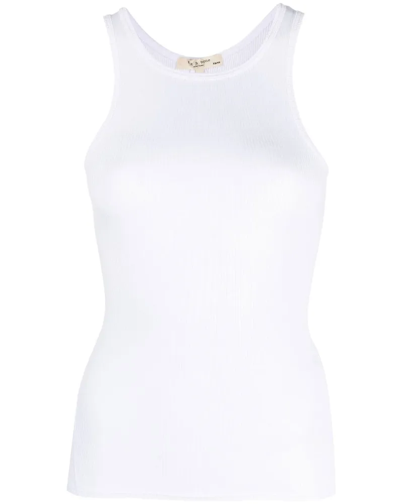 Rag & Bone Geripptes Tanktop - Weiß Weiß