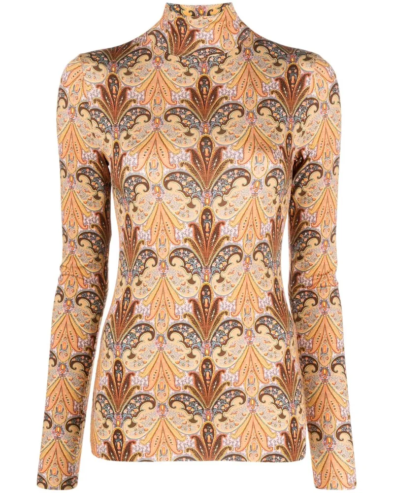 Etro Sweatshirt mit grafischem Print - Braun Braun