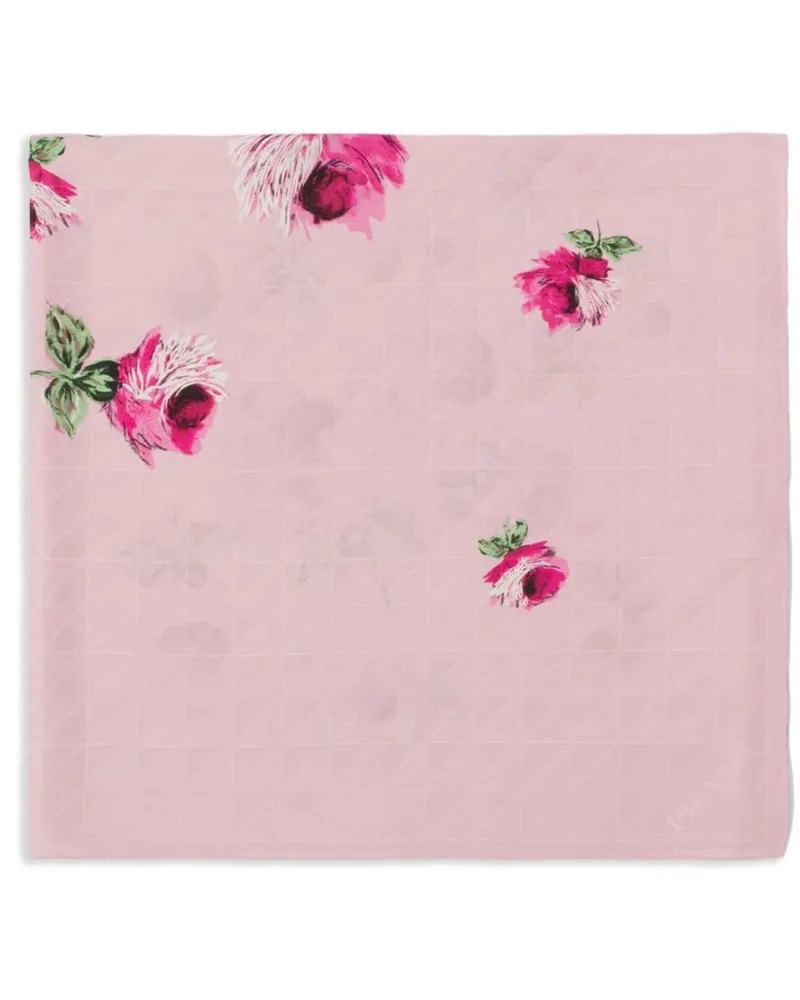 Prada Jacquard-Schal aus Chinakrepp - Rosa Rosa