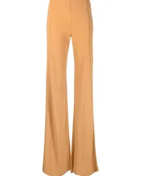 Alberta Ferretti Ausgestellte High-Waist-Hose Braun