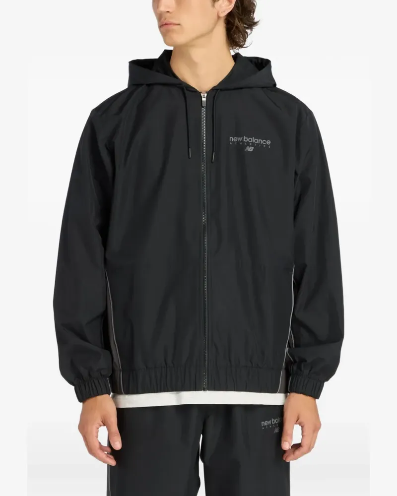 New Balance Ttackside piping-detail jacket - Schwarz Schwarz