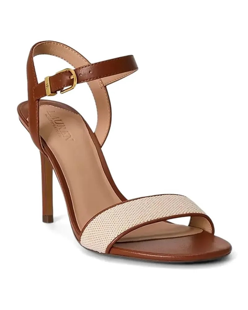 Ralph Lauren Gwen buckle-fastening leather sandals - Nude Nude