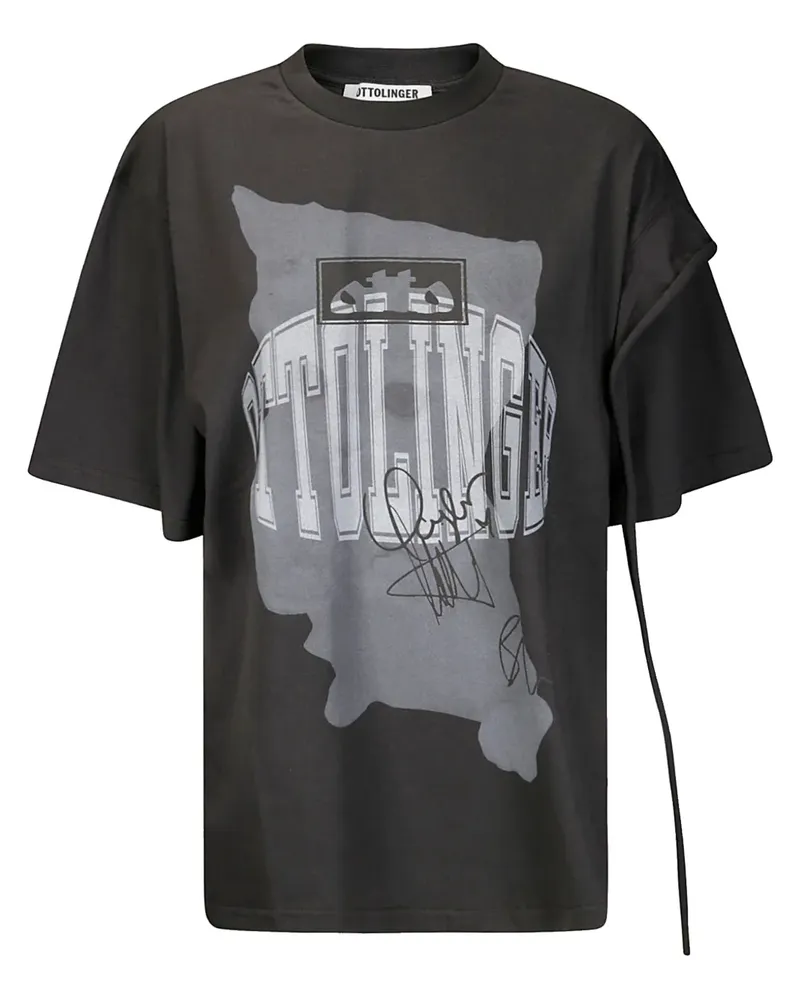 OTTOLINGER T-Shirt im Deconstructed-Look - Schwarz Schwarz