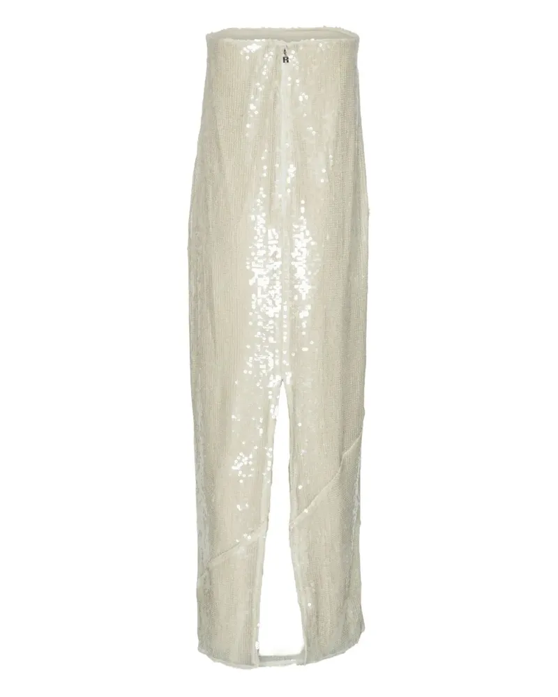 ROTATE Birger Christensen Maxikleid mit Pailletten - Nude Nude