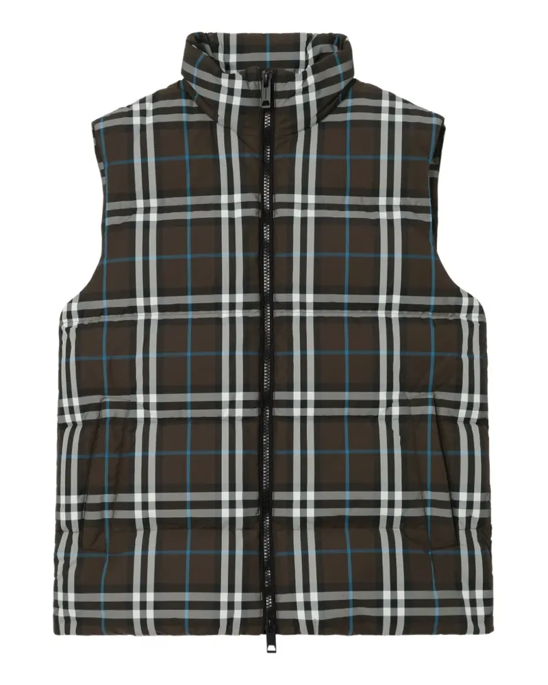 Burberry Karierte Steppweste - Braun Braun