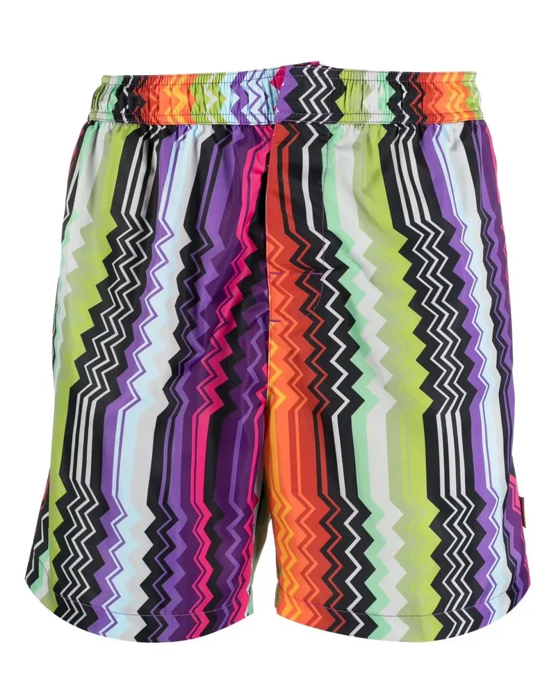 Missoni Badeshorts mit Zickzackmuster - Violett Violett