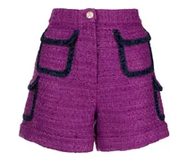 Tweed-Shorts mit Taschen