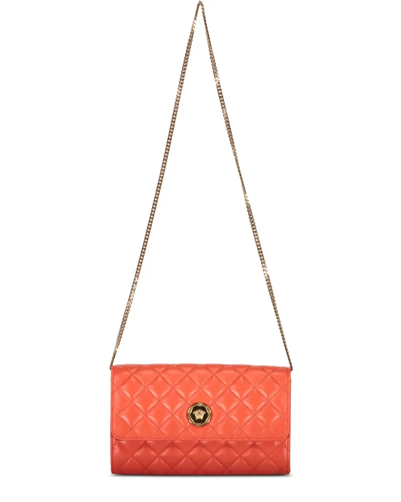 Versace Umhängetasche aus Leder - Orange Orange