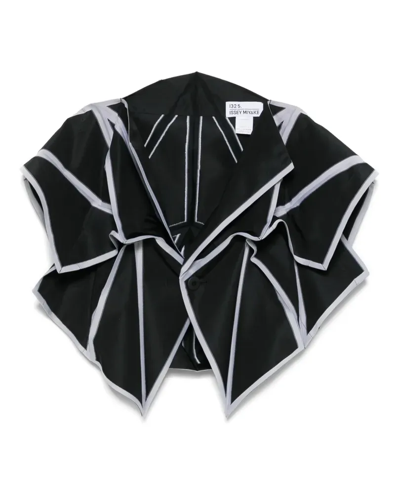 Issey Miyake Jacke aus No.5-Jacquard - Schwarz Schwarz
