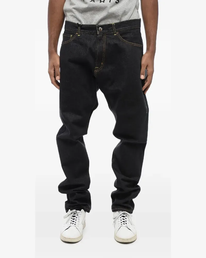 Moncler x FRGMT Ultra Dark-Wash-Jeans - Schwarz Schwarz