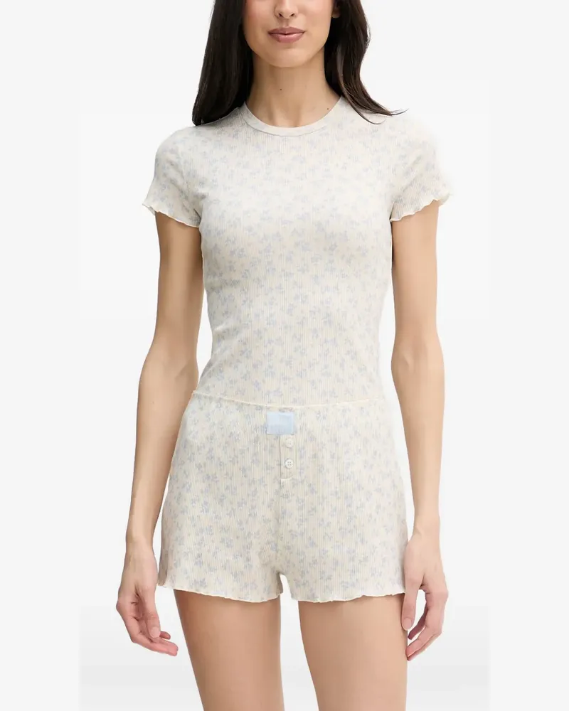 Guess floral-print pyjamas set - Nude Nude
