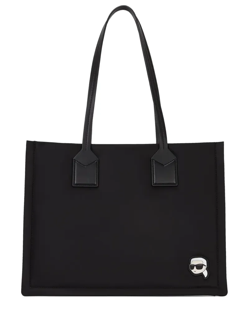 Karl Lagerfeld Mittelgroße Ikon Tote Bag - Schwarz Schwarz
