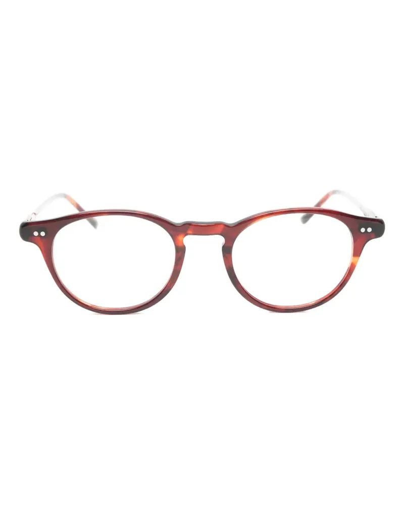 Lesca Bref Brille mit rundem Gestell - Braun Braun
