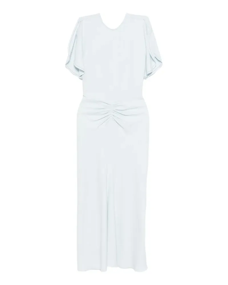 Victoria Beckham draped midi dress - Blau Blau