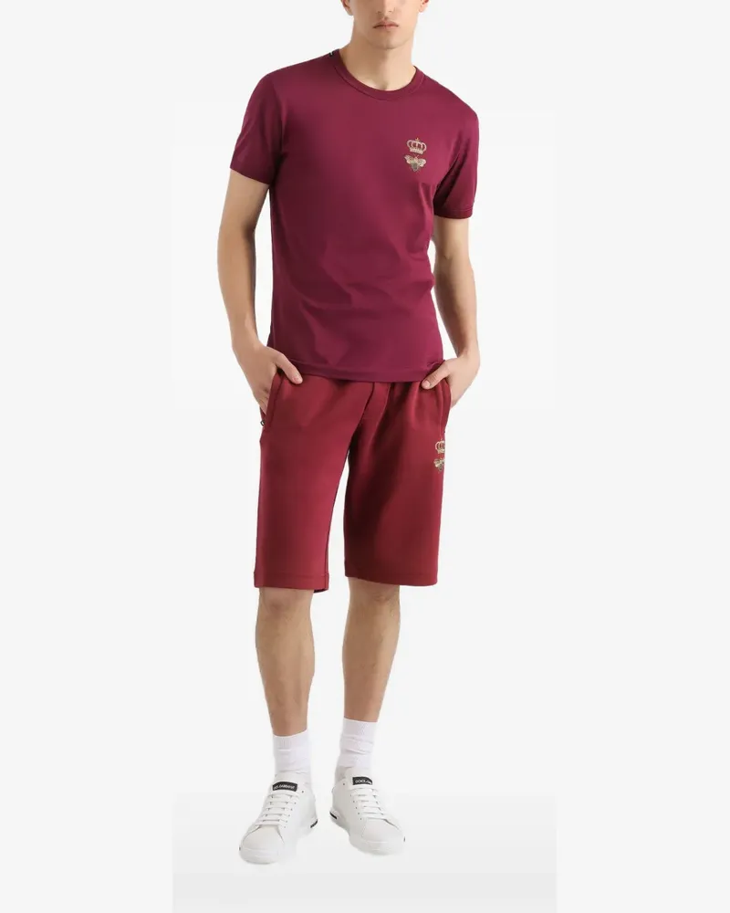Dolce & Gabbana T-Shirt mit Stickerei - Rot Rot