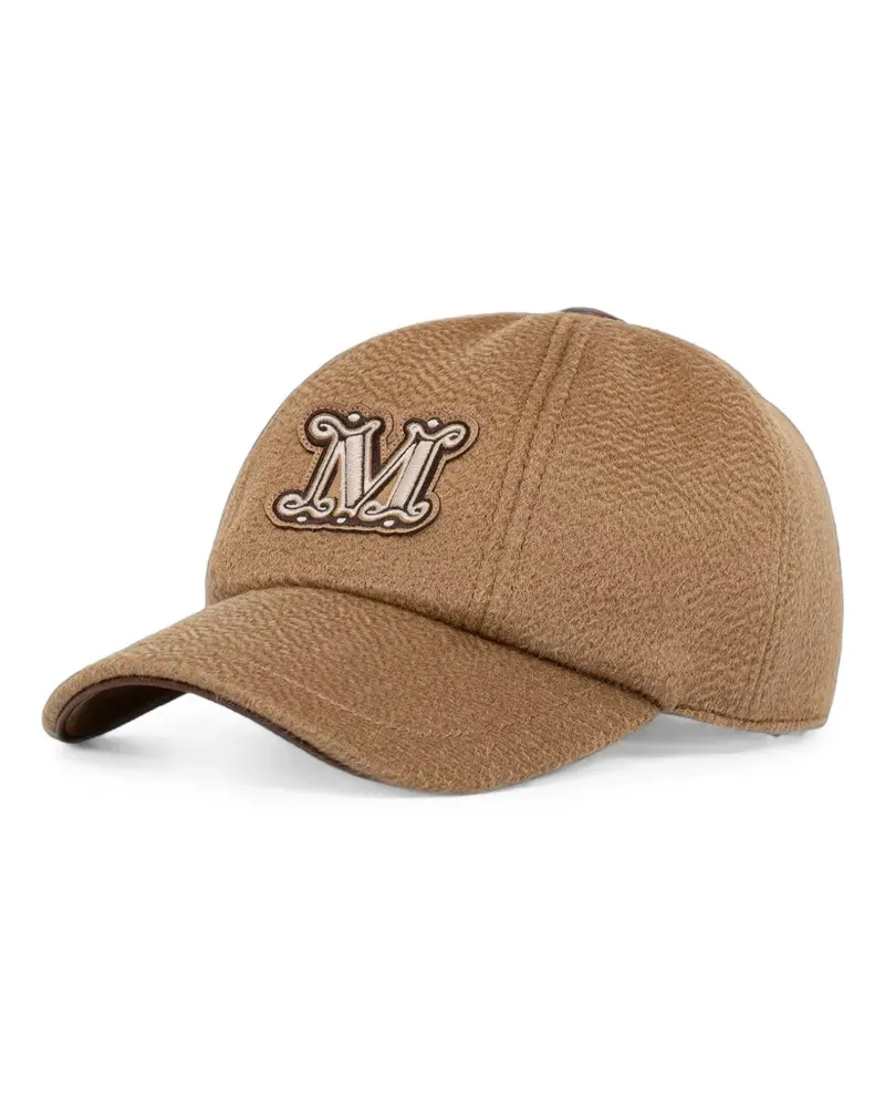 Max Mara Baseballkappe mit Logo-Patch - Braun Braun