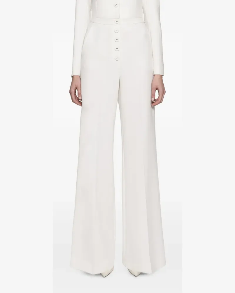 NISSA high-waist wide-leg pants - Weiß Weiß