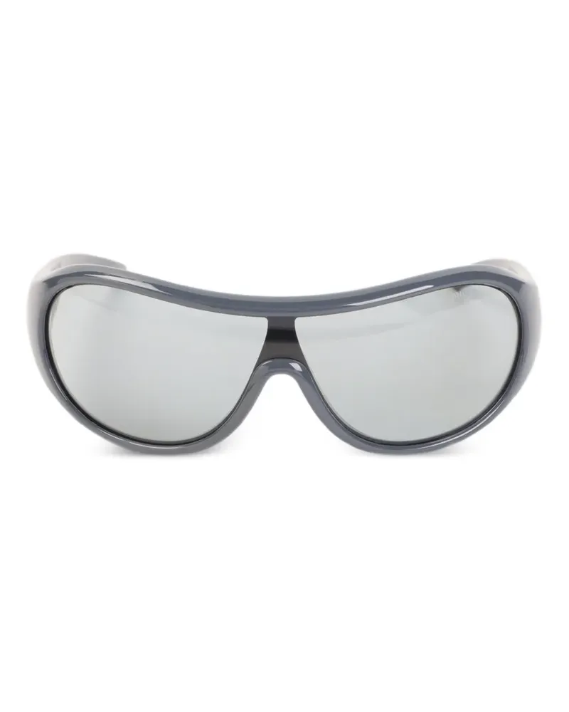 Miu Miu logo-debossed sunglasses - Grau Grau