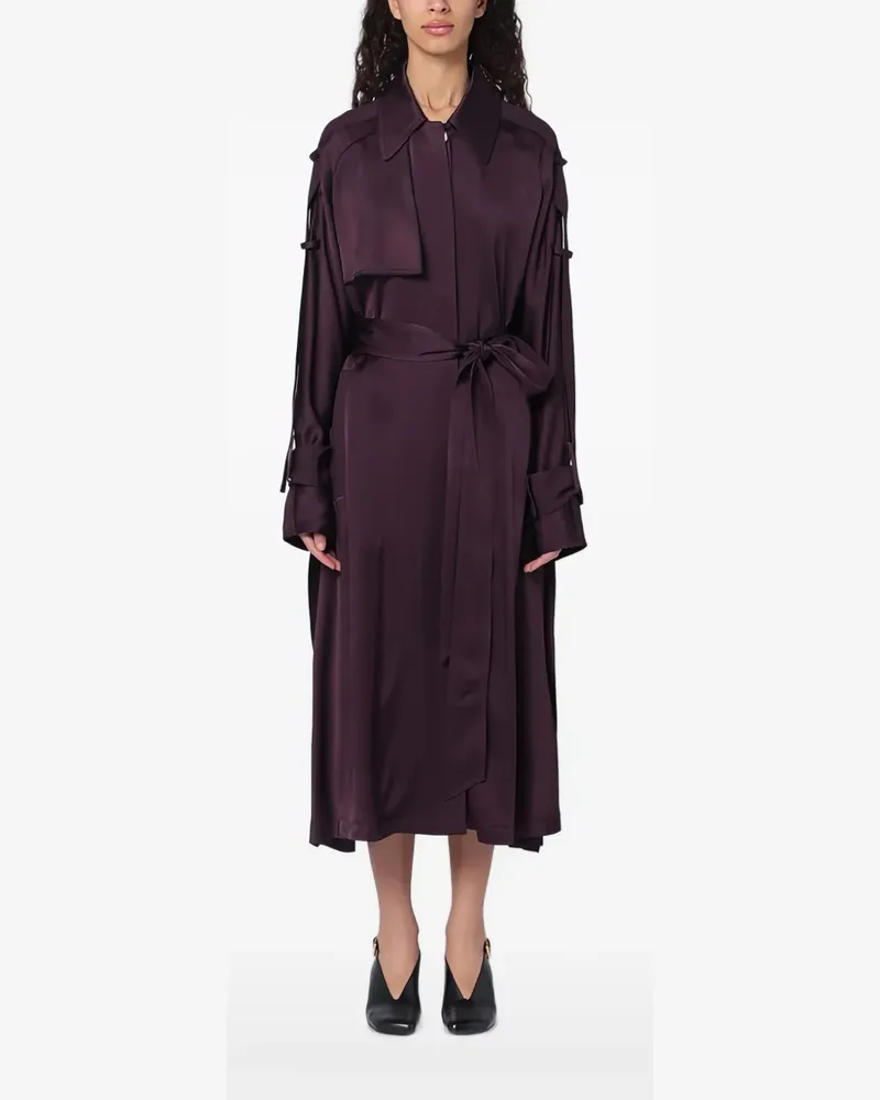 Victoria Beckham Trenchcoat mit Gürtel - Violett Violett