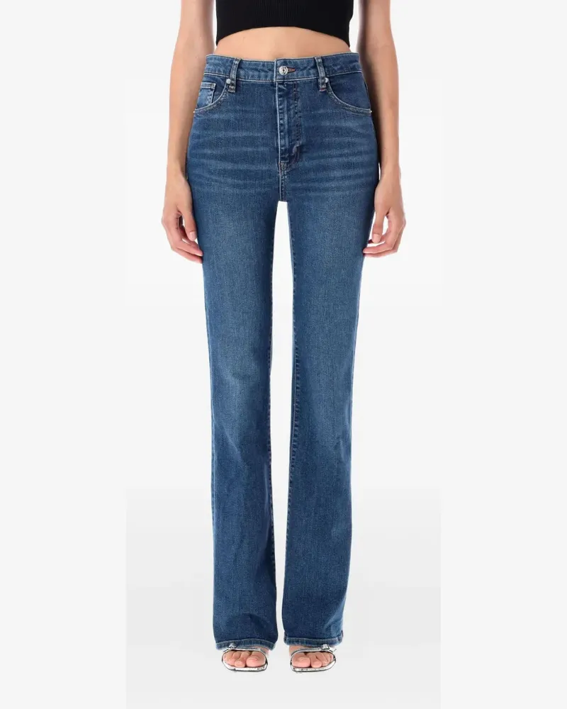 Frame Denim The Reboot Bootcut-Jeans mit hohem Bund - Blau Blau