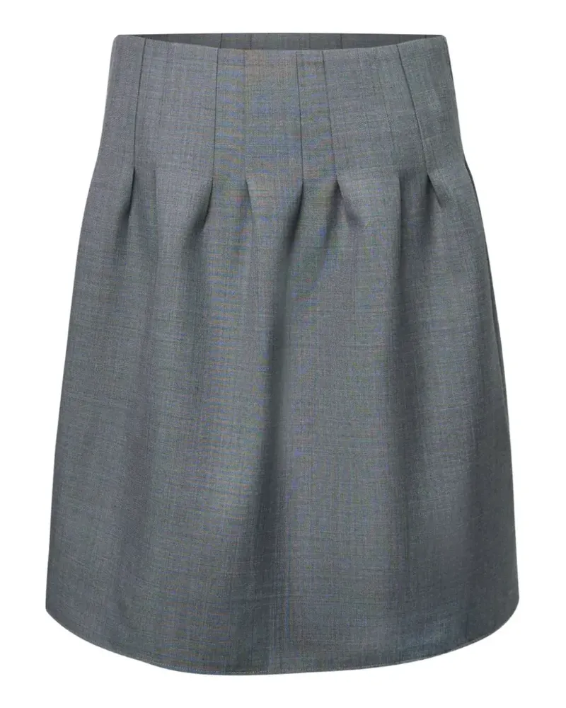 SHUSHU/TONG low-waist pleated skirt - Grau Grau