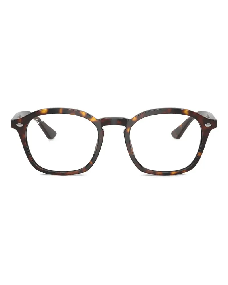 Ray Ban Runde Brille in Schildpattoptik - Grün Grün