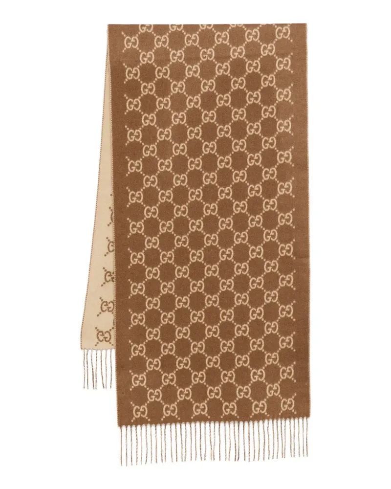 Gucci GG Supreme-pattern scarf - Braun Braun