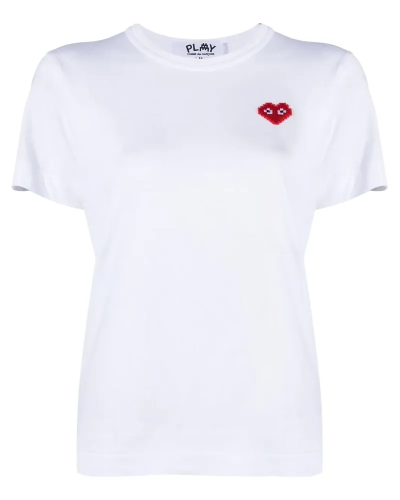Comme des Garçons T-Shirt mit Logo-Stickerei - Weiß Weiß