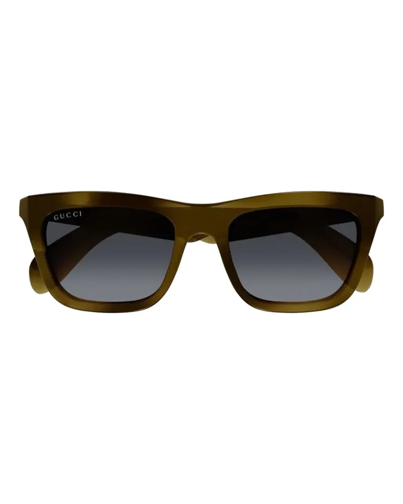 Gucci Sonnenbrille mit eckigem Gestell - Braun Braun