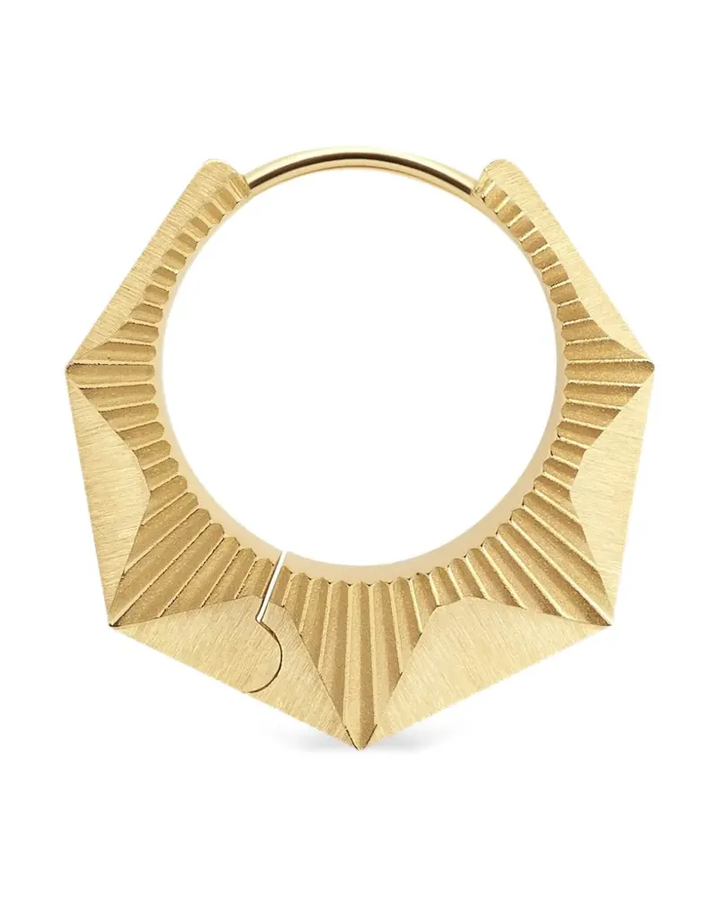 Marie Lichtenberg Geometrische 18kt Goldcreole Gold