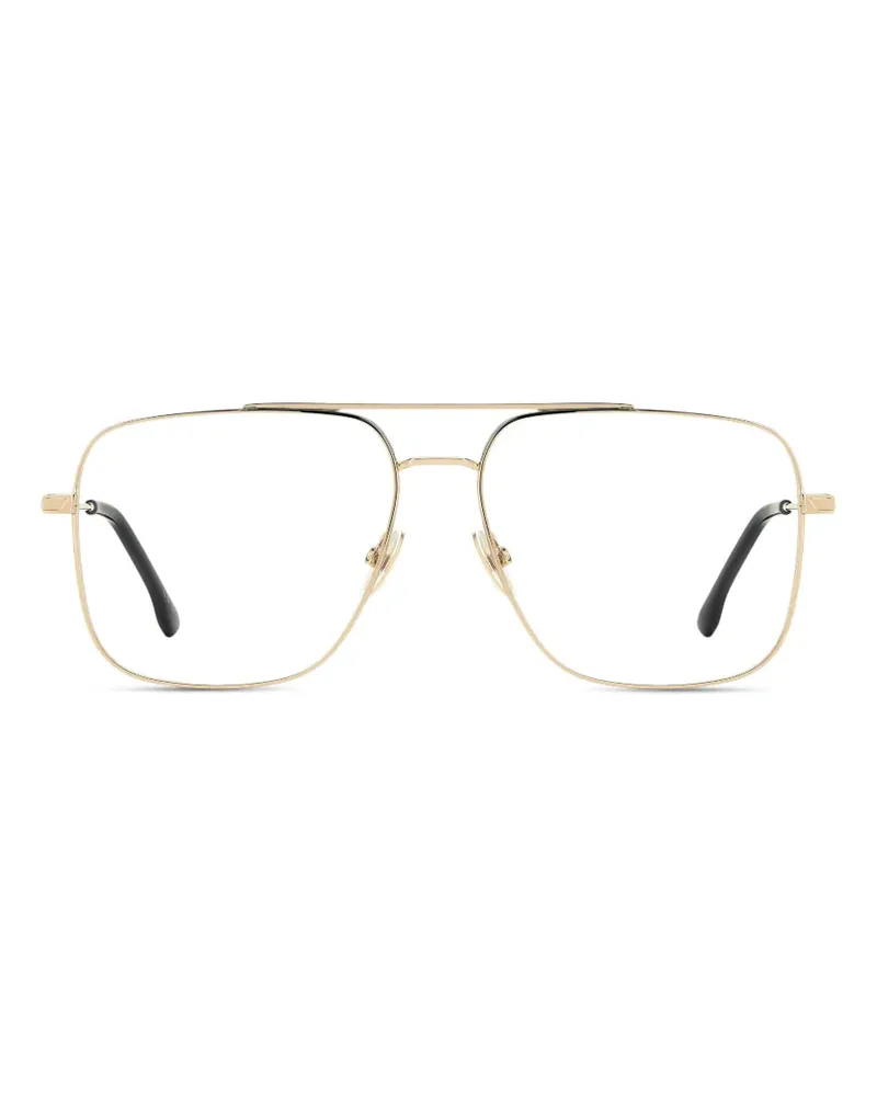 Victoria Beckham Eckige Brille mit Doppelsteg - Gold Gold