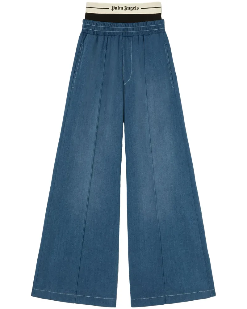 Palm Angels Jogginghose mit Logo - Blau Blau