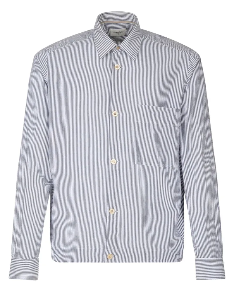 Tintoria Mattei striped shirt Blau