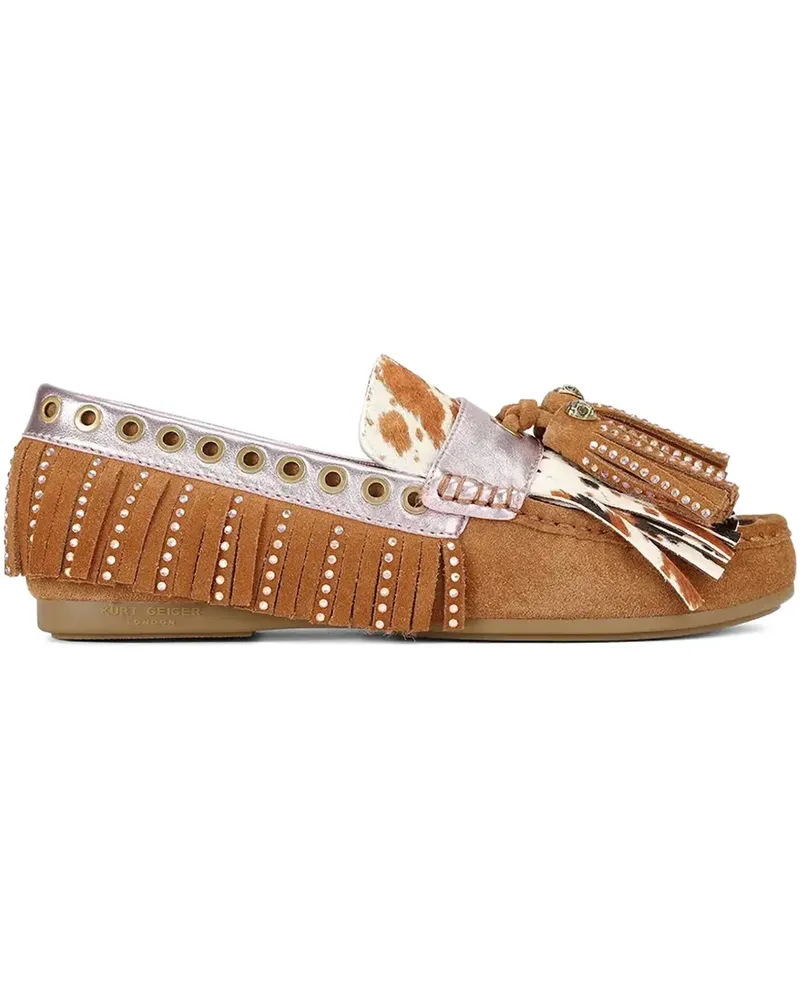 Kurt Geiger tassel-detail loafers - Braun Braun