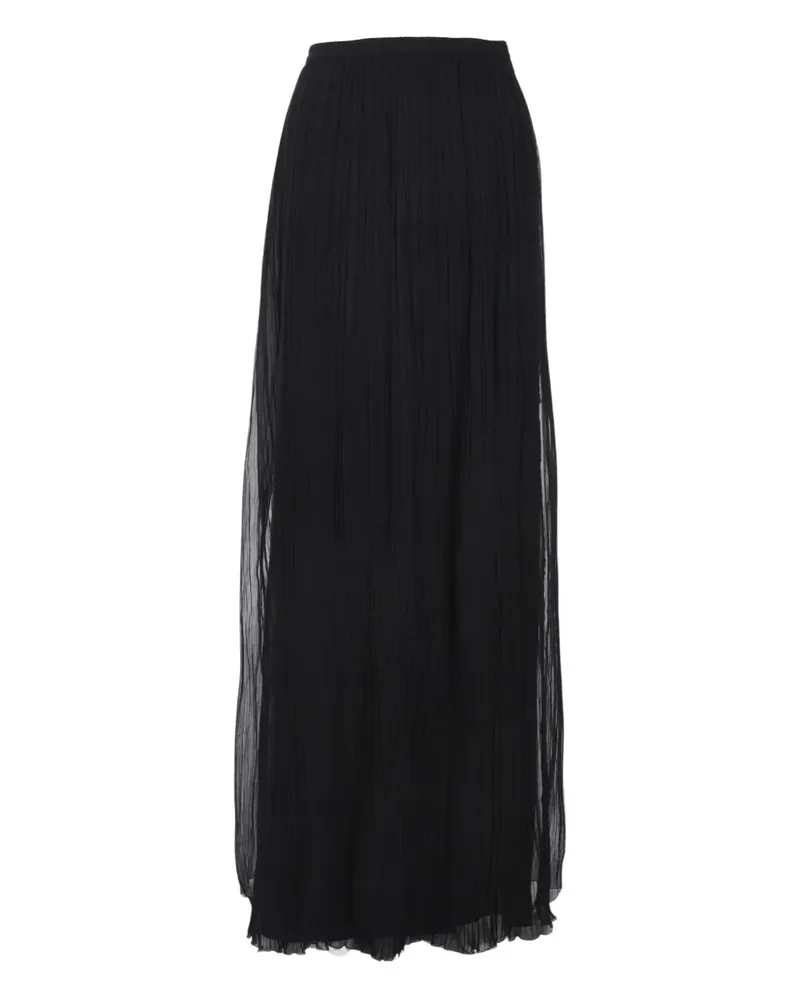 Alberta Ferretti Maxirock mit Falten - Schwarz Schwarz