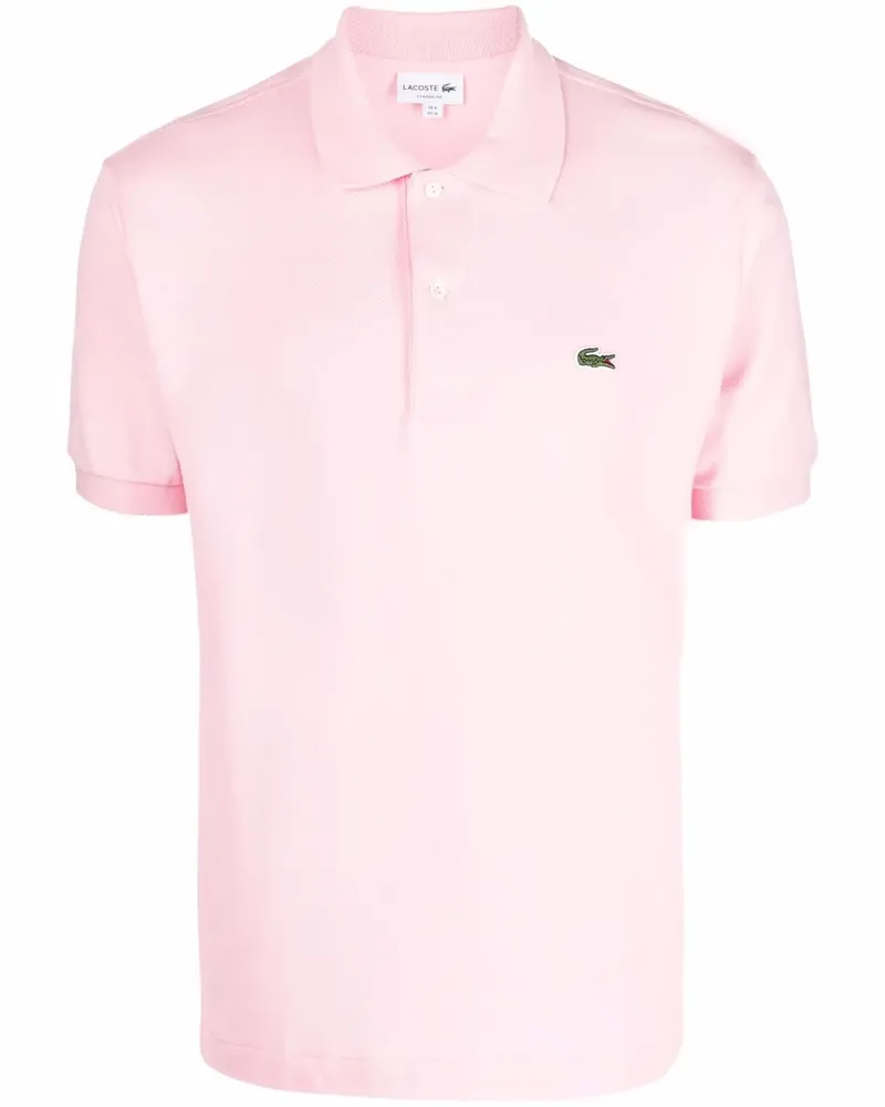 Lacoste Poloshirt mit Logo-Patch - Rosa Rosa