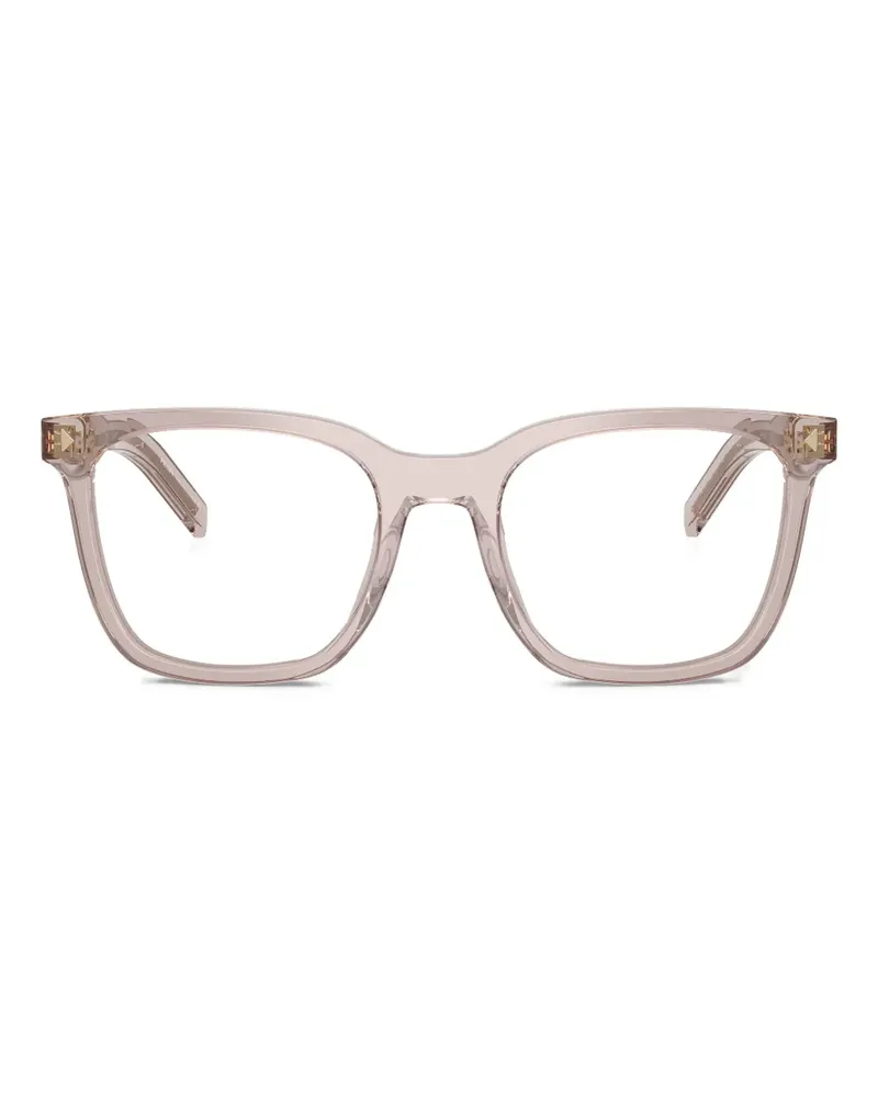 Prada Brille mit eckigem Gestell - Nude Nude
