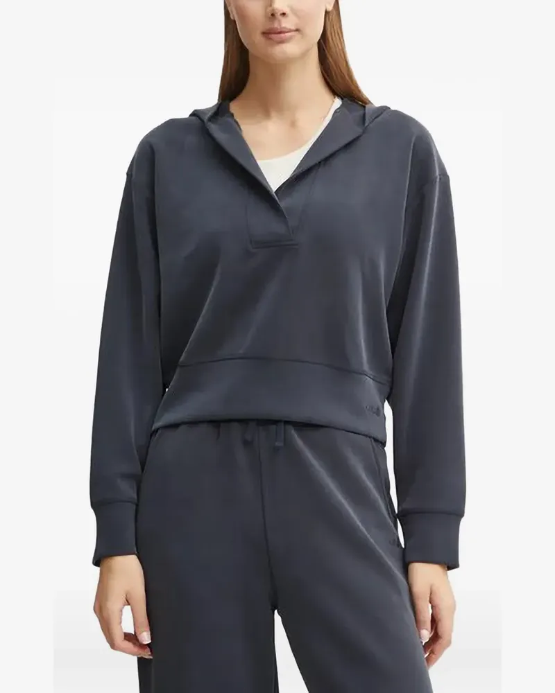 Casall Peachy V-neck hoodie - Grau Grau
