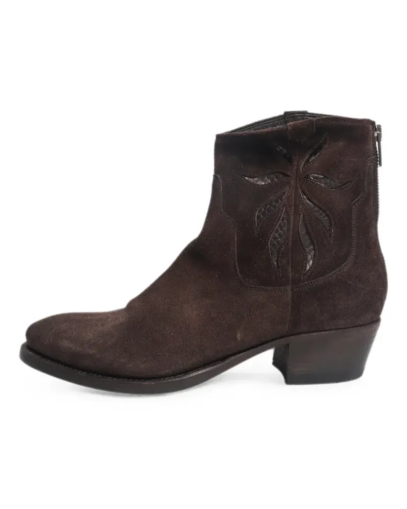 Pantanetti Stiefel mit spitzer Kappe - Braun Braun