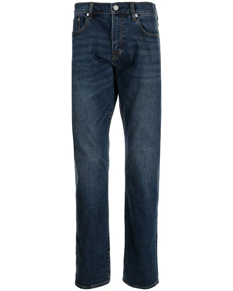 Paul Smith Gerade Jeans mit hohem Bund Blau