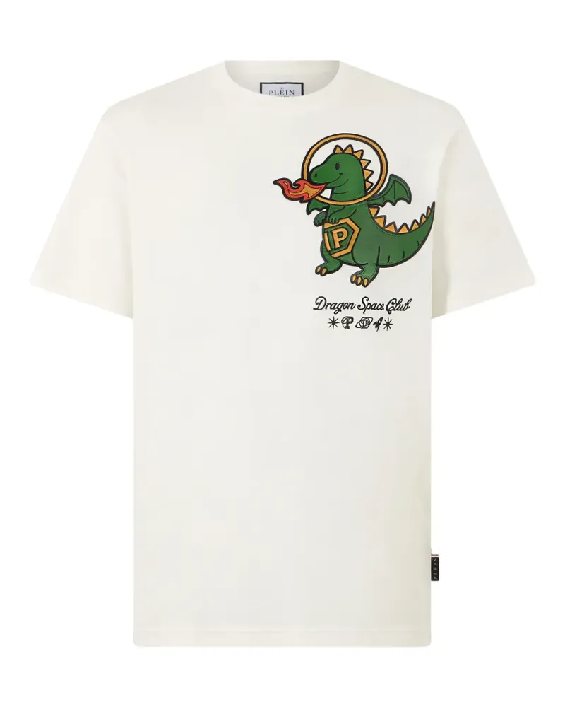Philipp Plein Dragon Space Club T-Shirt - Weiß Weiß