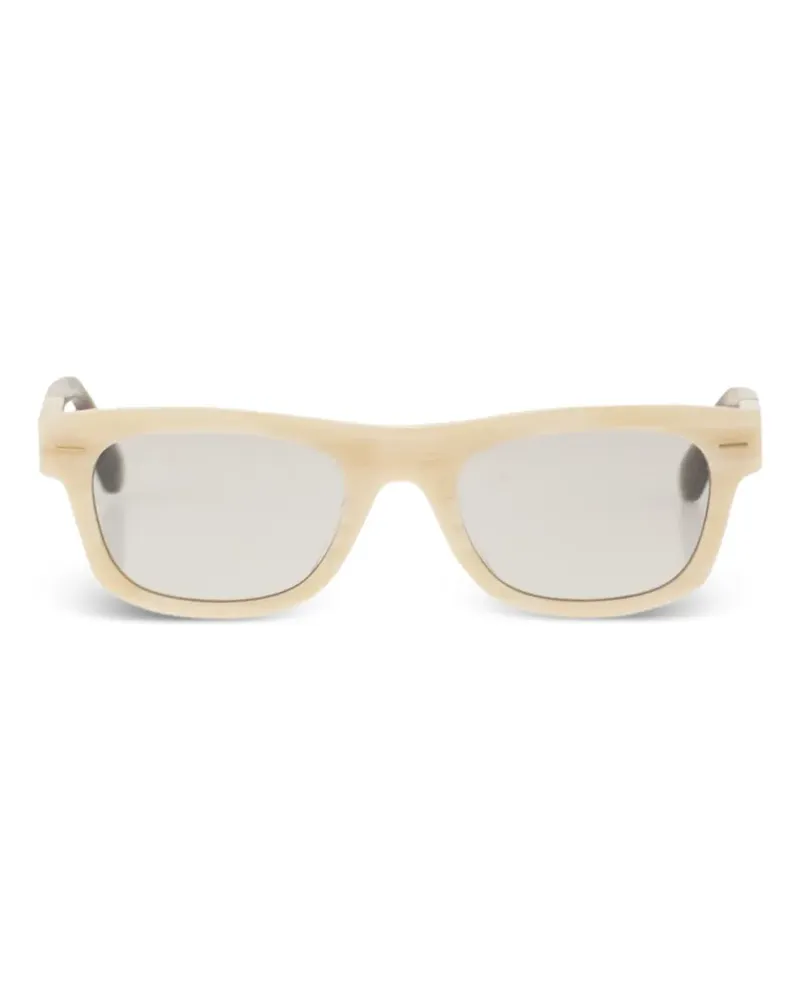 Brunello Cucinelli Eckige Sonnenbrille aus Acetat - Nude Nude