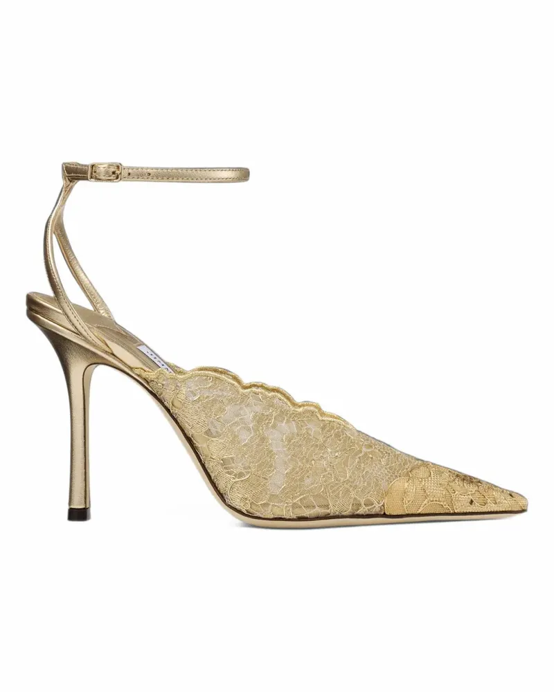 Jimmy Choo Faiz Pumps 100mm - Gold Gold