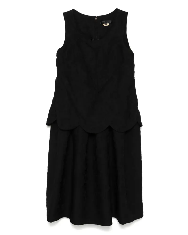 Comme des Garçons Minikleid im Layering-Look - Schwarz Schwarz