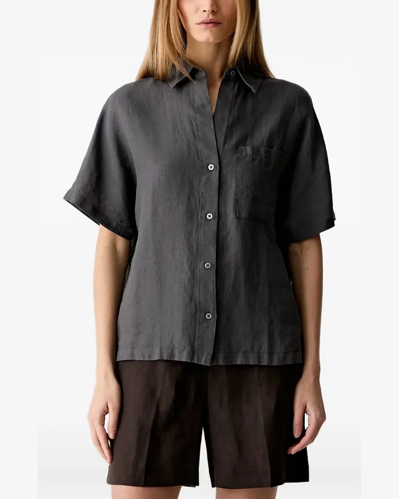 Marc O'Polo short-sleeve button-up shirt - Grau Grau