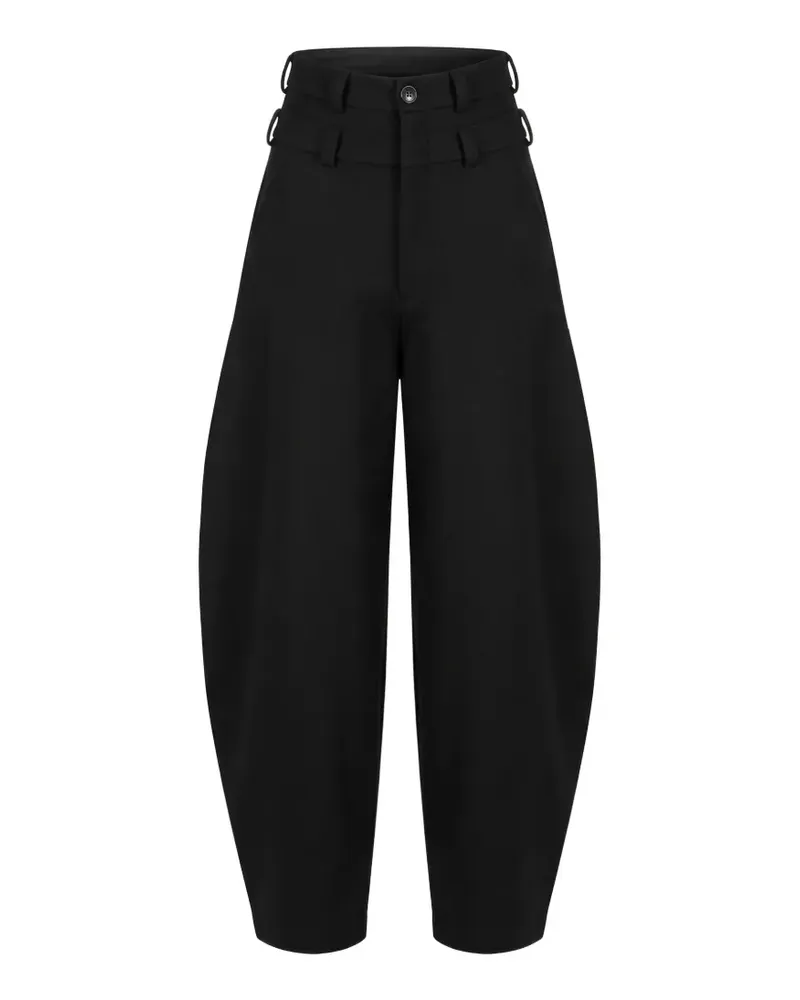ALMAZ Raider barrel-leg trousers - Schwarz Schwarz