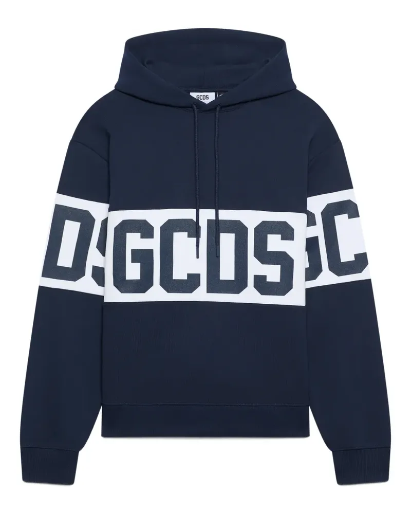 GCDS logo-print sweater - Blau Blau